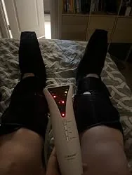 Uploaded photo showing controls and air compression leg massage equipment