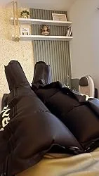 Uploaded photo of calf and foot compression wraps for home massage